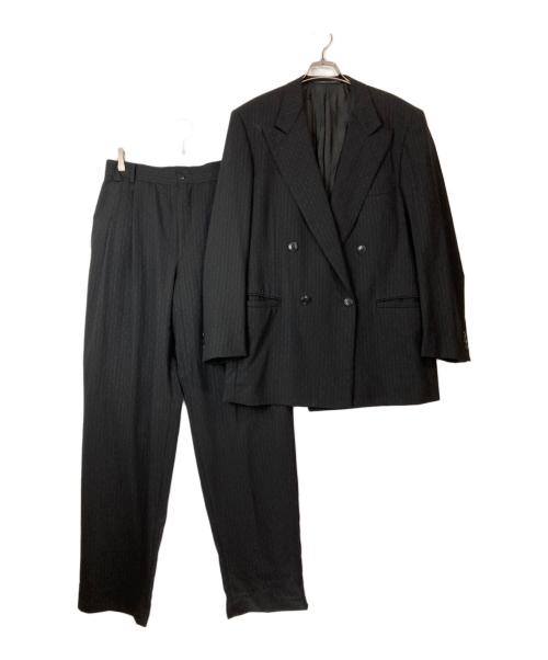 GIANNI VERSACE（ジャンニ・ヴェルサーチ）GIANNI VERSACE (ジャンニ・ヴェルサーチ) 裏地メデューサ柄ダブルジャケットセットアップ ブラック サイズ:Lの古着・服飾アイテム