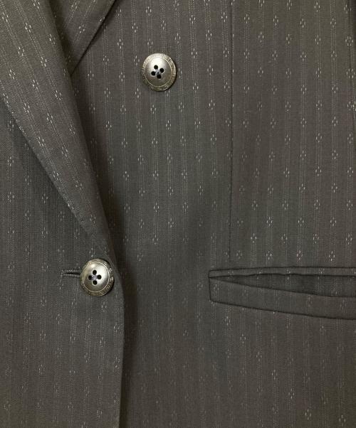 GIANNI VERSACE（ジャンニ・ヴェルサーチ）GIANNI VERSACE (ジャンニ・ヴェルサーチ) 裏地メデューサ柄ダブルジャケットセットアップ ブラック サイズ:Lの古着・服飾アイテム