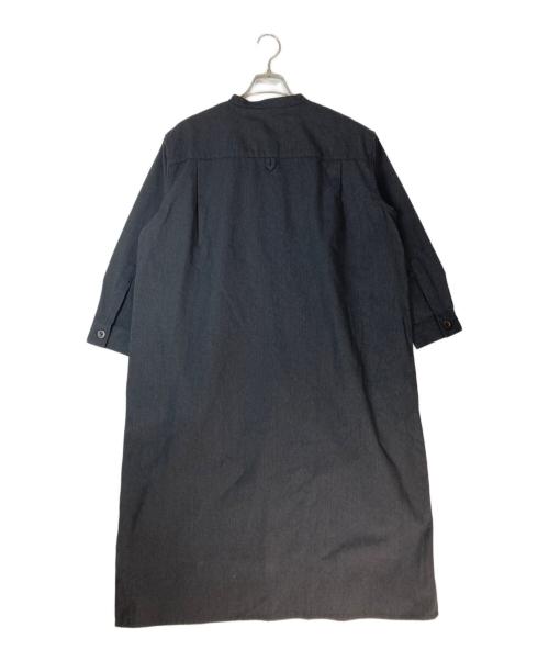 MHL（マーガレットハウエル）MHL (マーガレットハウエル) コットンウールツイル ワンピース ブラック サイズ:1の古着・服飾アイテム