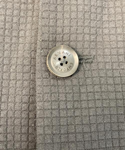 EMPORIO ARMANI（エンポリオ アルマーニ）EMPORIO ARMANI (エンポリオ アルマーニ) フーデッドシャツジャケット ブラック サイズ:50の古着・服飾アイテム