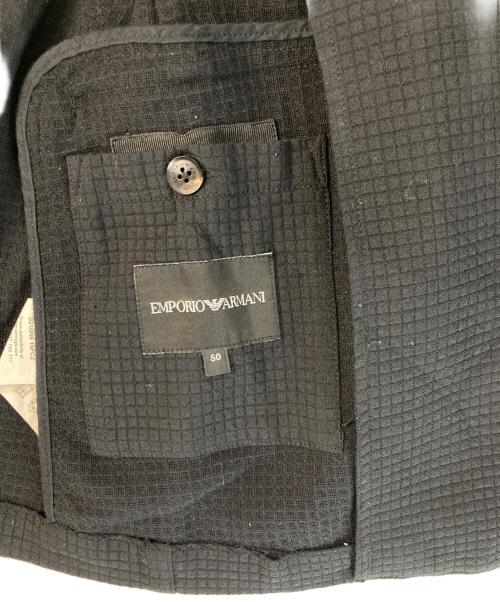 EMPORIO ARMANI（エンポリオ アルマーニ）EMPORIO ARMANI (エンポリオ アルマーニ) フーデッドシャツジャケット ブラック サイズ:50の古着・服飾アイテム