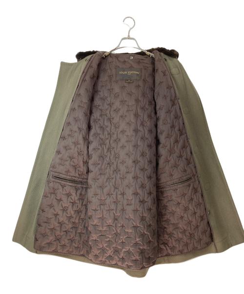 LOUIS VUITTON（ルイ ヴィトン）LOUIS VUITTON (ルイ ヴィトン) モノグラムライナー付きダッフルコート グレー サイズ:48の古着・服飾アイテム