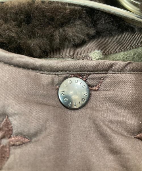 LOUIS VUITTON（ルイ ヴィトン）LOUIS VUITTON (ルイ ヴィトン) モノグラムライナー付きダッフルコート グレー サイズ:48の古着・服飾アイテム