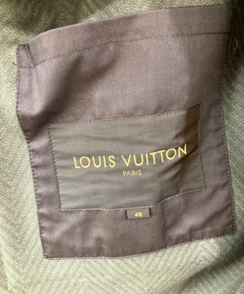 LOUIS VUITTON（ルイ ヴィトン）LOUIS VUITTON (ルイ ヴィトン) モノグラムライナー付きダッフルコート グレー サイズ:48の古着・服飾アイテム
