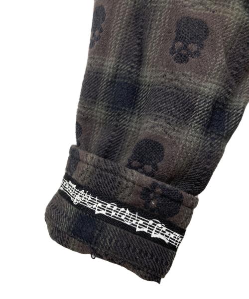 SUPREME（シュプリーム）Supreme (シュプリーム) NUMBER (N)INE (ナンバーナイン) Hooded Flannel Shirt ブラック サイズ:XLの古着・服飾アイテム