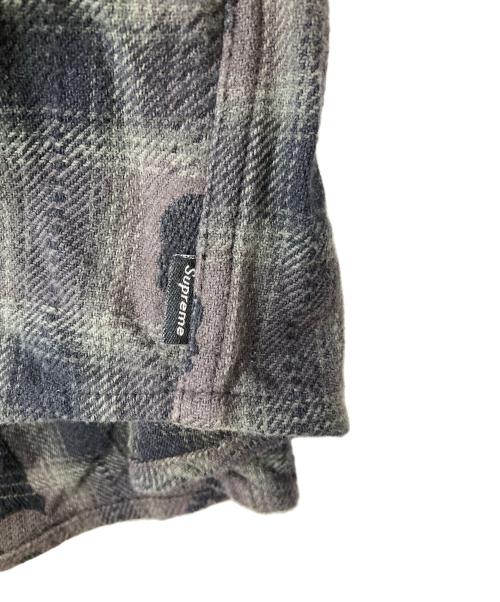 SUPREME（シュプリーム）Supreme (シュプリーム) NUMBER (N)INE (ナンバーナイン) Hooded Flannel Shirt ブラック サイズ:XLの古着・服飾アイテム