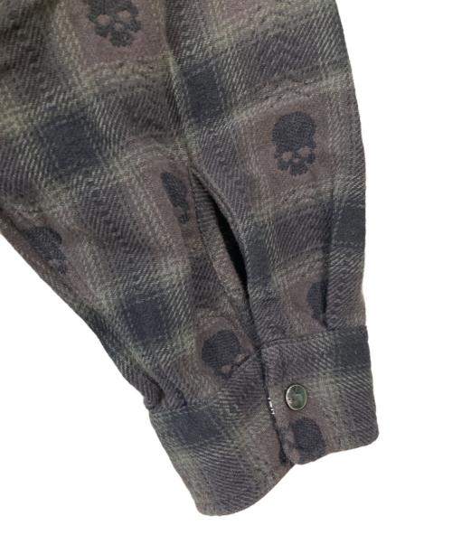 SUPREME（シュプリーム）Supreme (シュプリーム) NUMBER (N)INE (ナンバーナイン) Hooded Flannel Shirt ブラック サイズ:XLの古着・服飾アイテム