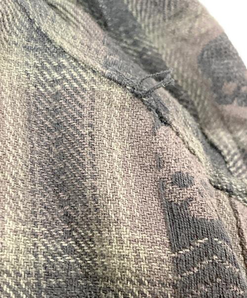 SUPREME（シュプリーム）Supreme (シュプリーム) NUMBER (N)INE (ナンバーナイン) Hooded Flannel Shirt ブラック サイズ:XLの古着・服飾アイテム