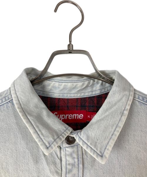 SUPREME（シュプリーム）Supreme (シュプリーム) 25FW Quilted Lined Denim Snap Shirt インディゴ サイズ:XLの古着・服飾アイテム