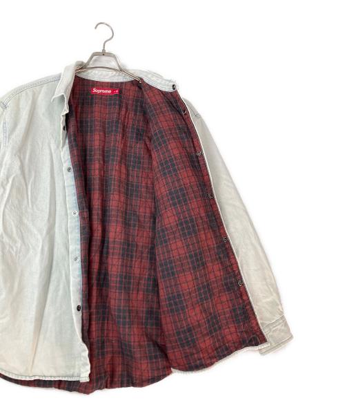 SUPREME（シュプリーム）Supreme (シュプリーム) 25FW Quilted Lined Denim Snap Shirt インディゴ サイズ:XLの古着・服飾アイテム