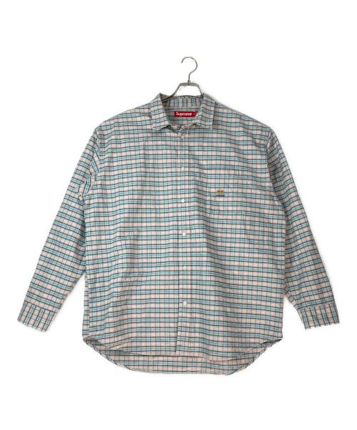 SUPREME（シュプリーム）Supreme (シュプリーム) Loose Fit Flannel Oxford ピンク サイズ:XLの古着・服飾アイテム