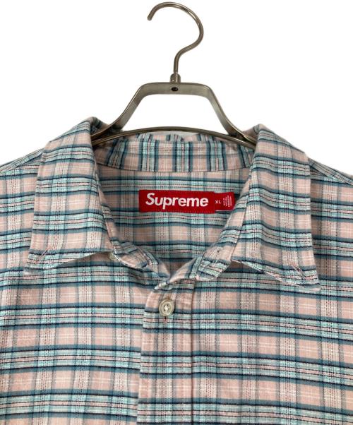 SUPREME（シュプリーム）Supreme (シュプリーム) Loose Fit Flannel Oxford ピンク サイズ:XLの古着・服飾アイテム