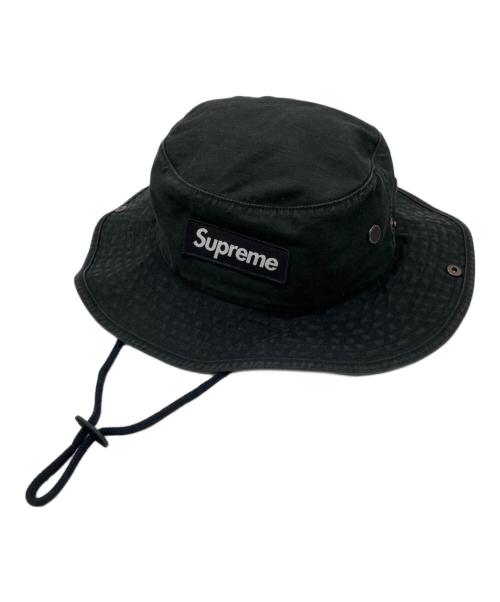 SUPREME（シュプリーム）SUPREME (シュプリーム) 23FW Military Boonie Box Logo バケットハット ブラックの古着・服飾アイテム