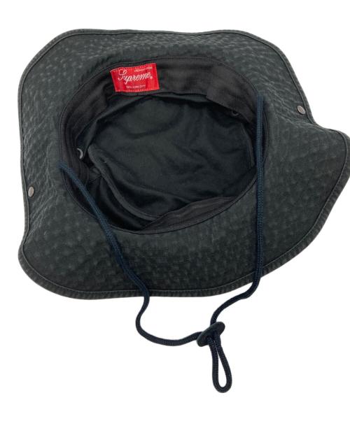 SUPREME（シュプリーム）SUPREME (シュプリーム) 23FW Military Boonie Box Logo バケットハット ブラックの古着・服飾アイテム