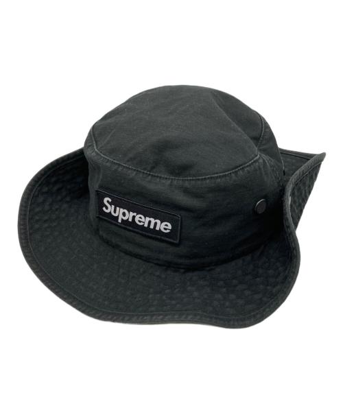 SUPREME（シュプリーム）SUPREME (シュプリーム) 23FW Military Boonie Box Logo バケットハット ブラックの古着・服飾アイテム