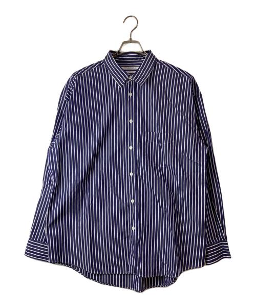 JOURNAL STANDARD TRISECT2（ジャーナルスタンダートトライセクトツー）JOURNAL STANDARD TRISECT2 (ジャーナルスタンダートトライセクトツー) THOMAS MASON/トーマスメイソン ファット レギュラー シャツ ブルー サイズ:Lの古着・服飾アイテム