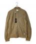 DIESEL（ディーゼル）の古着「パンチングラムレザージャケット」｜ベージュ