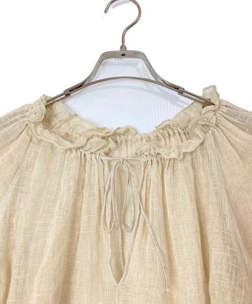 Plage（プラージュ）Plage (プラージュ) リネンギャザーブラウス ベージュ サイズ:ーの古着・服飾アイテム