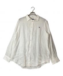 POLO RALPH LAUREN（ポロ・ラルフローレン）の古着「クラシックフィットリネンシャツ」｜ホワイト