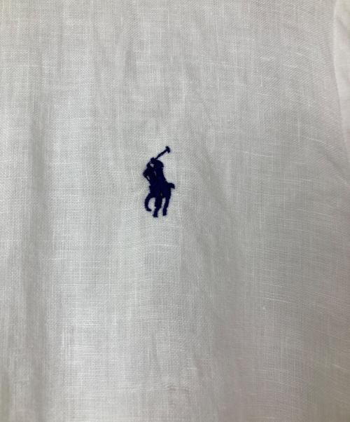 POLO RALPH LAUREN（ポロ・ラルフローレン）POLO RALPH LAUREN (ポロ・ラルフローレン) クラシックフィットリネンシャツ ホワイト サイズ:XLの古着・服飾アイテム