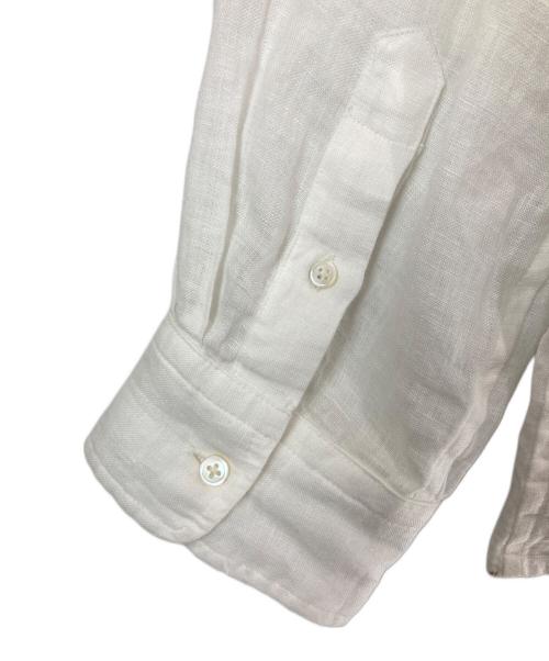 POLO RALPH LAUREN（ポロ・ラルフローレン）POLO RALPH LAUREN (ポロ・ラルフローレン) クラシックフィットリネンシャツ ホワイト サイズ:XLの古着・服飾アイテム