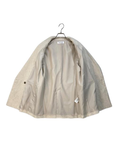 THE PAUSE（ザポーズ）THE PAUSE (ザポーズ) コットンリネンダブルジャケット ベージュ サイズ:Fの古着・服飾アイテム