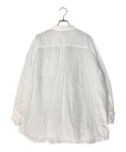 Whim Gazette（ウィムガゼット）Whim Gazette (ウィムガゼット) ラミーシャツ ホワイト サイズ:Fの古着・服飾アイテム