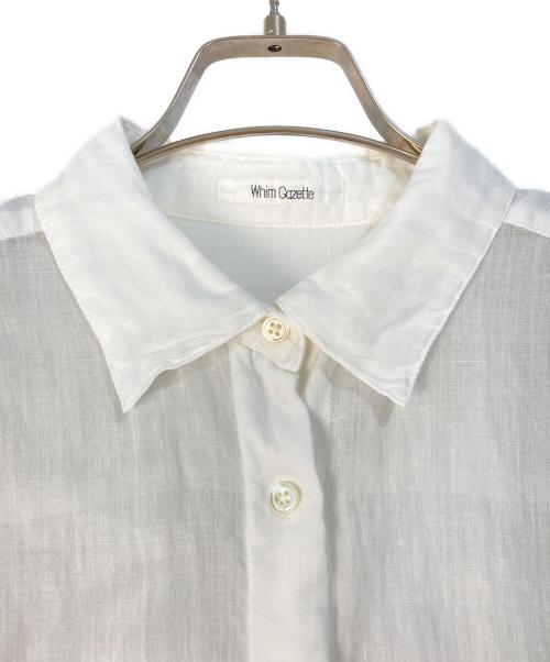 Whim Gazette（ウィムガゼット）Whim Gazette (ウィムガゼット) ラミーシャツ ホワイト サイズ:Fの古着・服飾アイテム