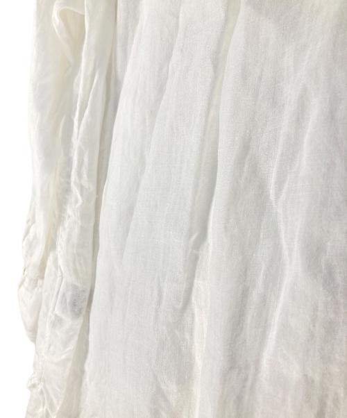 Whim Gazette（ウィムガゼット）Whim Gazette (ウィムガゼット) ラミーシャツ ホワイト サイズ:Fの古着・服飾アイテム