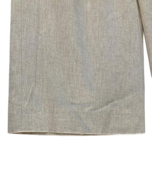 THE PAUSE（ザポーズ）THE PAUSE (ザポーズ) コットンリネンタックパンツ ベージュ サイズ:38の古着・服飾アイテム