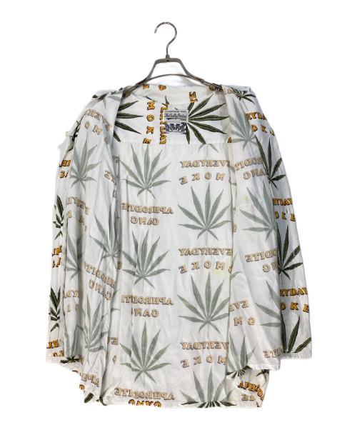 WACKO MARIA（ワコマリア）WACKO MARIA (ワコマリア) BUDSPOOL (バッズプール) HAWAIIAN SHIRT ホワイト サイズ:Ｌの古着・服飾アイテム