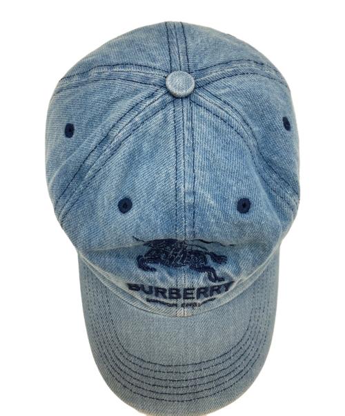SUPREME（シュプリーム）Supreme (シュプリーム) BURBERRY LONDON (バーバリーロンドン) Denim 6-Panel Cap ブルーの古着・服飾アイテム
