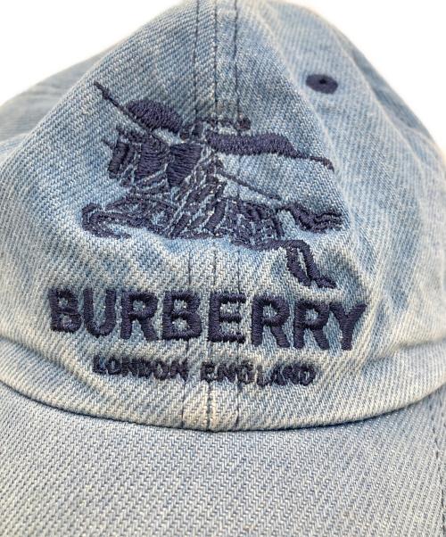 SUPREME（シュプリーム）Supreme (シュプリーム) BURBERRY LONDON (バーバリーロンドン) Denim 6-Panel Cap ブルーの古着・服飾アイテム