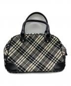 BURBERRY BLUE LABELバーバリー ブルー レーベル）の古着「ノバチェックミニボストンバッグ」｜グレー