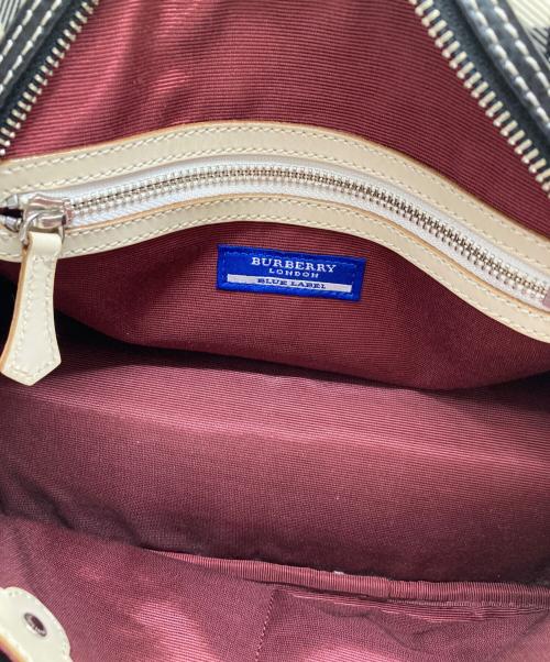 BURBERRY BLUE LABEL（バーバリー ブルー レーベル）BURBERRY BLUE LABEL (バーバリー ブルー レーベル) ノバチェックミニボストンバッグ グレーの古着・服飾アイテム