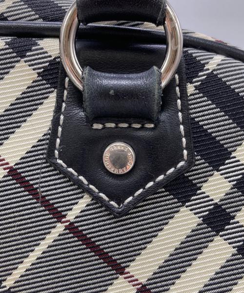 BURBERRY BLUE LABEL（バーバリー ブルー レーベル）BURBERRY BLUE LABEL (バーバリー ブルー レーベル) ノバチェックミニボストンバッグ グレーの古着・服飾アイテム