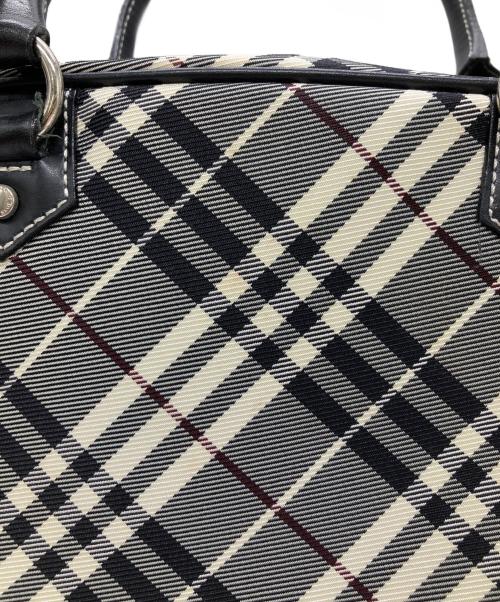 BURBERRY BLUE LABEL（バーバリー ブルー レーベル）BURBERRY BLUE LABEL (バーバリー ブルー レーベル) ノバチェックミニボストンバッグ グレーの古着・服飾アイテム