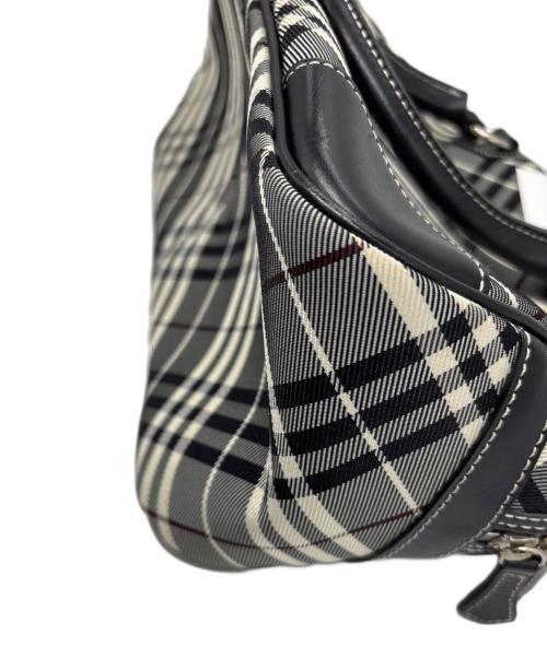 BURBERRY BLUE LABEL（バーバリー ブルー レーベル）BURBERRY BLUE LABEL (バーバリー ブルー レーベル) ノバチェックミニボストンバッグ グレーの古着・服飾アイテム