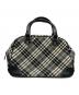 BURBERRY BLUE LABEL (バーバリー ブルー レーベル) ノバチェックミニボストンバッグ グレー：18000円