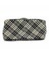 中古・古着 BURBERRY BLUE LABEL (バーバリー ブルー レーベル) ノバチェックミニボストンバッグ グレー：18000円