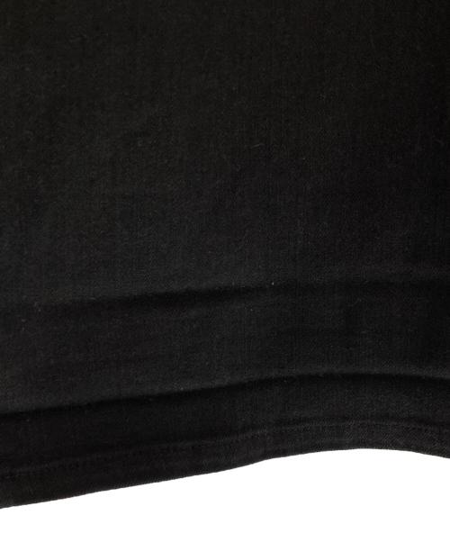 yohji yamamoto+noir（ヨウジヤマモトプリュスノアール）yohji yamamoto+Noir (ヨウジヤマモトプリュスノアール) コットンポリワイドストレートパンツ ブラック サイズ:2の古着・服飾アイテム