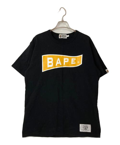 A BATHING APE（アベイシングエイプ）A BATHING APE (アベイシングエイプ) プリントTシャツ ブラック サイズ:Sの古着・服飾アイテム
