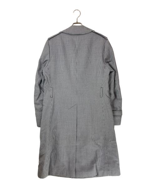 Aquascutum（アクアスキュータム）Aquascutum (アクアスキュータム) イングランド製 千鳥格子トレンチコート グレー サイズ:不明の古着・服飾アイテム