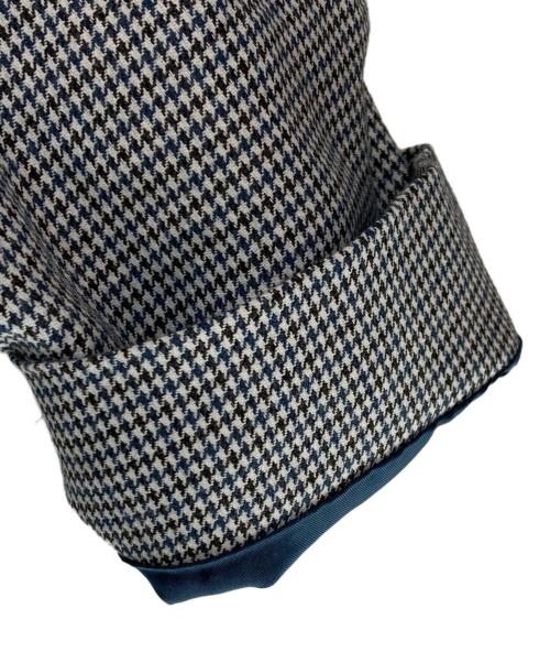 Aquascutum（アクアスキュータム）Aquascutum (アクアスキュータム) イングランド製 千鳥格子トレンチコート グレー サイズ:不明の古着・服飾アイテム
