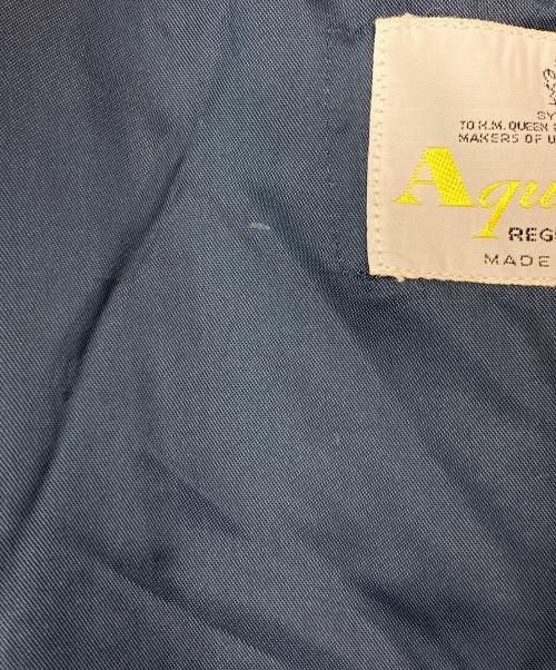 Aquascutum（アクアスキュータム）Aquascutum (アクアスキュータム) イングランド製 千鳥格子トレンチコート グレー サイズ:不明の古着・服飾アイテム