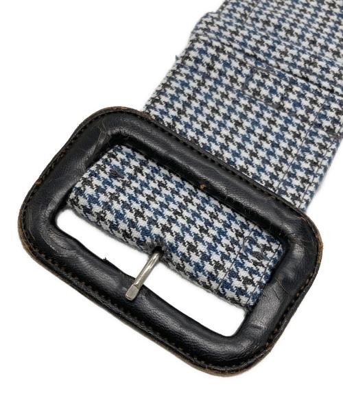 Aquascutum（アクアスキュータム）Aquascutum (アクアスキュータム) イングランド製 千鳥格子トレンチコート グレー サイズ:不明の古着・服飾アイテム