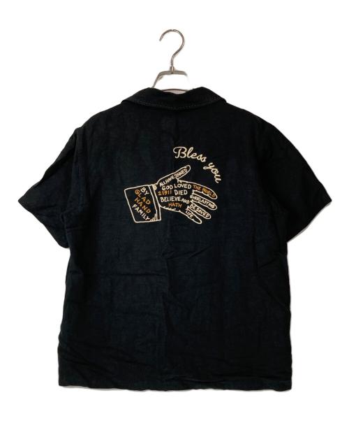 BY GLAD HAND（バイ グラッド ハンド）BY GLAD HAND (バイ グラッド ハンド) 半袖ワークシャツ ブラック サイズ:Sの古着・服飾アイテム