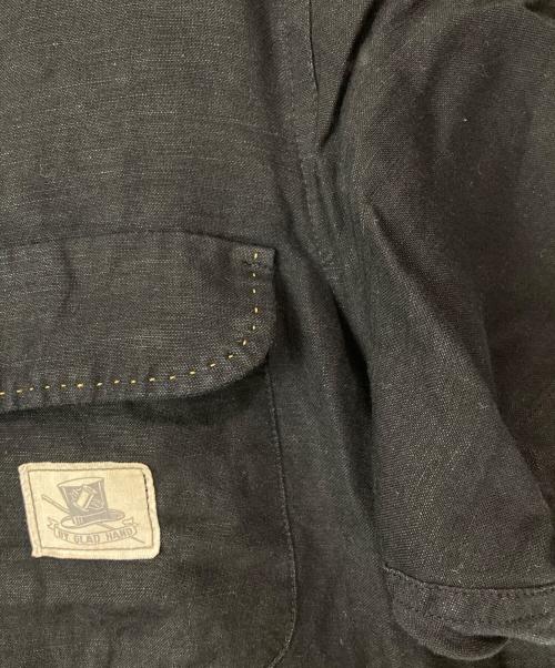 BY GLAD HAND（バイ グラッド ハンド）BY GLAD HAND (バイ グラッド ハンド) 半袖ワークシャツ ブラック サイズ:Sの古着・服飾アイテム