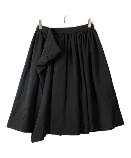 LIMI feu（リミフゥ）LIMI feu (リミフゥ) ウールギャバ変形スカート ブラック サイズ:-の古着・服飾アイテム