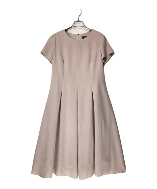 Pont Neuf（ポンヌフ）Pont Neuf (ポンヌフ) 美ラインの半袖ワンピース パープル サイズ:2号の古着・服飾アイテム